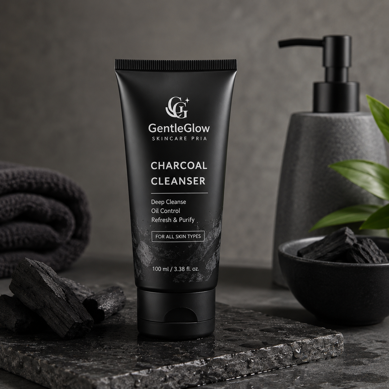 GentleGlow Charcoal Scrub
